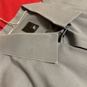 JF J.Ferrar Classic Gray Dress Shirt